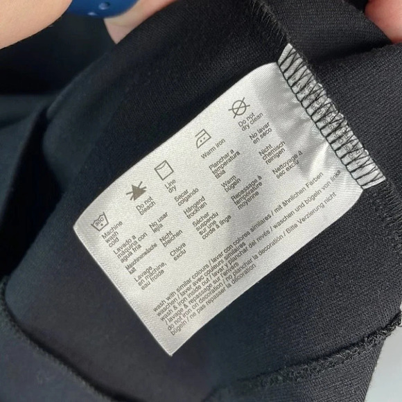 ESPRIT Boat Neck Mini Dress Black Sleeveless Jumper Fitted Exposed Zipper Size M - Picture 8 of 11